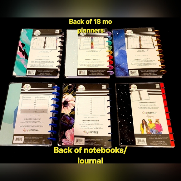 Bundle of NEW Classic size 18 and 12 month  Happy Planners, Notebooks + Journal - Picture 6 of 12